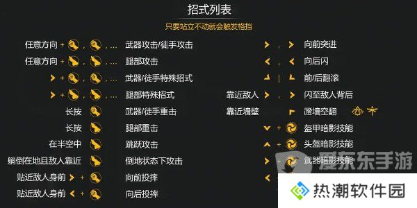 暗影格斗3出招表大全 暗影格斗3出招顺序